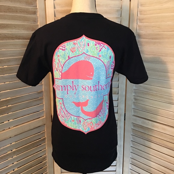 Simply Southern Tops - [Simply Southern] Whale Graphic Short Sleeve Tee